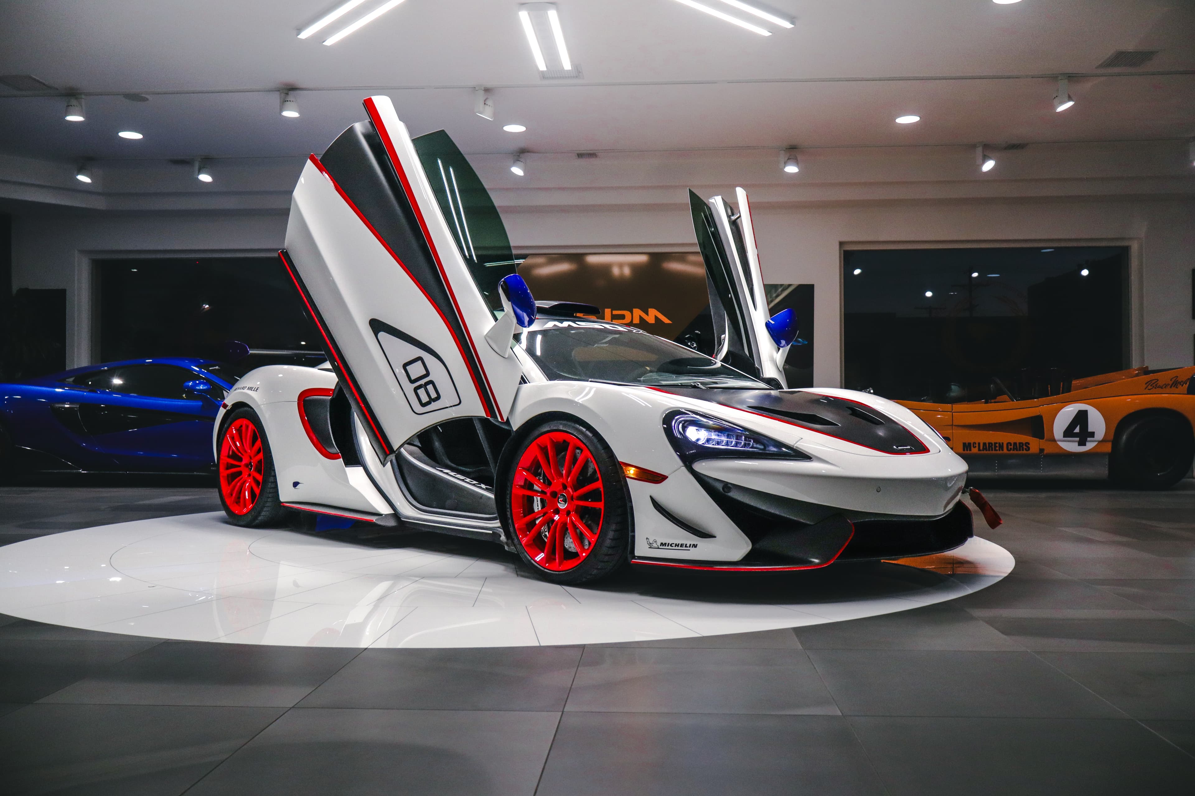 McLaren 620R with doors up